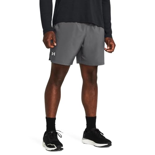 Under Armour Men's Launch Run 7-inch Shorts, (025) Castlerock/Castlerock/Reflective, Medium