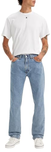 Levi's Men's 505 Regular Fit Jeans (Also Available in Big & Tall), Light Stonewash, 34W x 30L