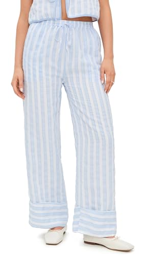 Line & Dot Women's Kamari Pants, Blue, M