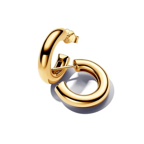 Pandora Essence Round Open Hoop Earrings - 14k Gold-Plated Earrings - Gift for Her - Includes Gift Box