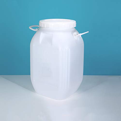 HUJB Camping Water Carrier 50 Liters Food Grade Portable Water Container, BPA Free Emergency Water Storage Canteen, Used to Store Drinking Water, Hiking,Camping Hiking(Color:White 50l)