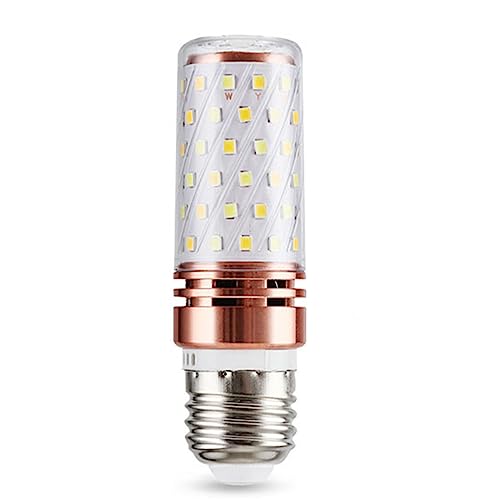 LED Candelabra Bulb,10Pcs Led Lamp Bulb E14 Led Candle Light Bulb E27 Table Corn Lamp Led 12W Chandelier Lighting,Warm light,E27