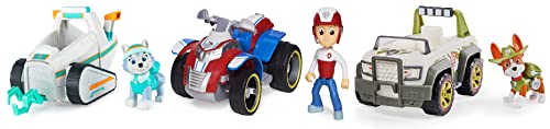 BLIZY Paw Patrol Everest's Snow Plow, Ryder's Rescue ATV & Jungle Rescue, Tracker's Jungle Cruiser