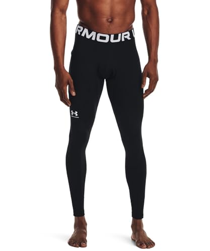 Under Armour Men's ColdGear Armour Leggings , Black (001)/White, Medium