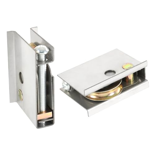 Nirakoka Patio Door Rollers Replacement #0C5Y00P0 - Compatible with P-Ella Sliding Patio Doors, 2 Pack, 1-1/2" Steel Ball Bearing, Adjustable Roller Height