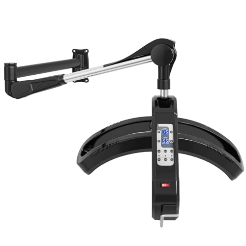 SyyBhb Wall Mount Hooded Hair Dryer for Salon & Home, 1000W Professional Hair Color Processor, Temperature & Angle & Height Adjustable, 60-Minute Timing