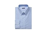 Van Heusen Men's Dress Shirt Regular Fit Oxford Solid, Blue, 15.5"-16" Neck 33"-34" Sleeve