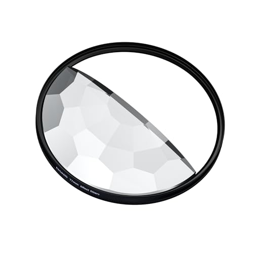 KOGJAERS Split Kaleidoscope Lens Filter 77mm Fractal Filter Refractive Multi Image Camera Effect Filter - Perfect Photographer Gift