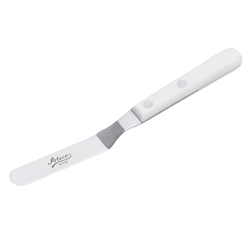 Ateco 1335 Offset Spatula with 4.5-Inch Stainless Steel Blade, Plastic Handle, Dishwasher Safe