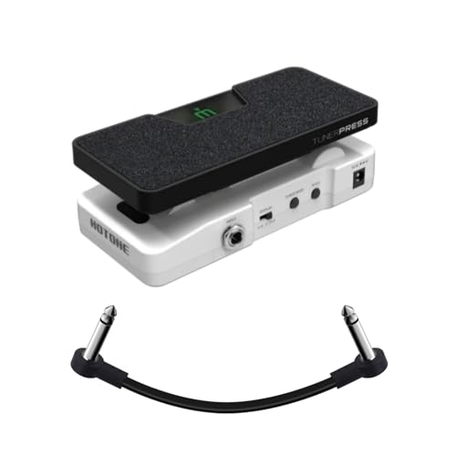 HOTONE Multi-function 4 in 1 Switchable Volume & Expression Pedal with Buffer switch and Visible Tuner SP-30T(Included 1 PCS Additional 15 CM TS Cable By VOLKTONE)