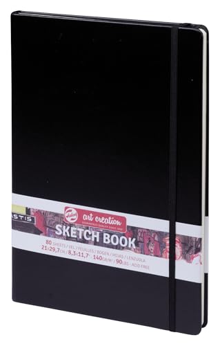 Talens Art Creation Sketchbook Black 21x29,7 cm, 140 Grams