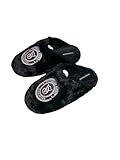 Victoria's Secret Closed Toe Faux Fur Slipper Color Black New (Black Logo, US Footwear Size System, Adult, Women, Alpha, Medium, Large)