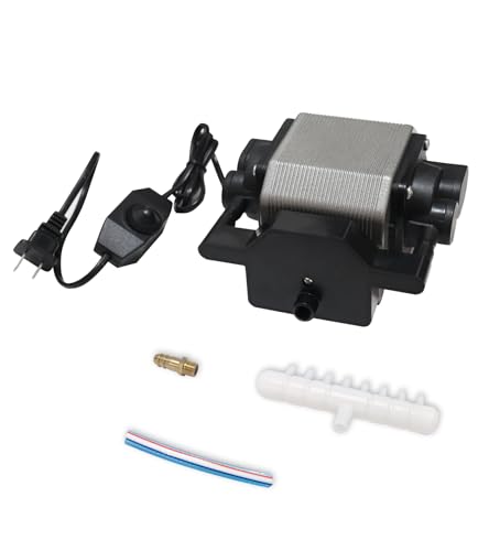 OMATAT Air Assist for Laser Cutter and Engraver, 54 L/Min Strong Airflow Air Assist for La-ser Cutting and Laser Engraving, Remove Smoke, Low Noise Air Assist Pump with Adjustable Knob