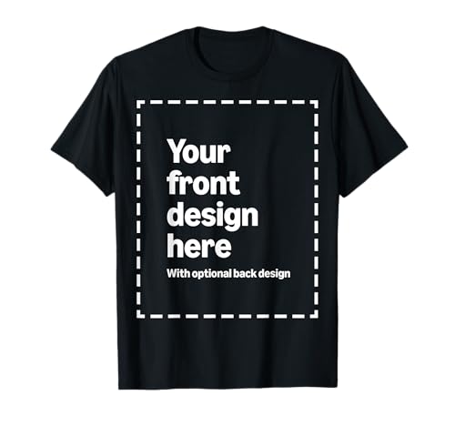 Custom Front & Back Print T-Shirt with Your Image for Men, Women and Kids by Modify by Amazon Merch on Demand