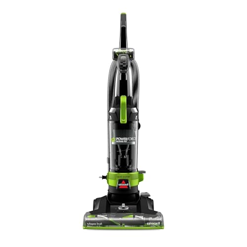 BIISSELL PowerForce Helix Turbo Rewind Pet Upright Vacuum Cleaner, Multi-Cyclonic Technology, Pet Hair Pickup, Retractable Cord, Helix Dirt Separation, Lightweight, Upholstery Cleaning, 30-ft Cord