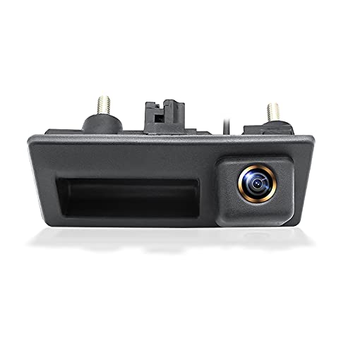 Car Reversing Cameras, for VW Passat Golf Polo Tiguan Touareg B6 B7, for Audi A3 A4 A5 A6, AHD 1280x720P Car Trajectory Rear View Trunk Handle Camera