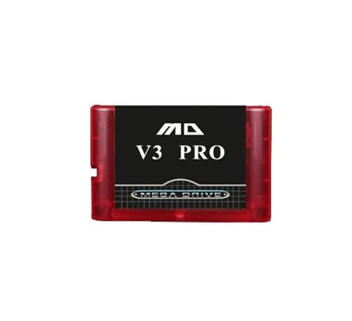 EDMDS V3 Pro Updated 1500 in 1 Game Cartridge for USA/European SEGA GENESIS Mega Drive MegaDrive Console-Red