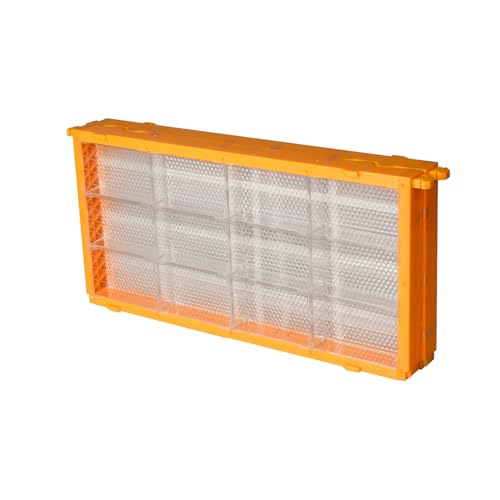 Beehive Frames Kit 2Pack Honey Comb Frames with 24PCS Honeycomb Cassettes Assembled Honey Beehive Frames&Honeycomb Boxes for Beekeepers