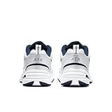 Nike Men's Air Monarch IV Cross Trainer, White/Metallic Silver/Midnight Navy, 10.0 Regular US