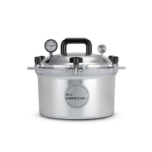 All American 1930: 15.5qt Pressure Cooker/Canner (The 915) - Exclusive Metal-to-Metal Sealing System - Easy to Open & Close - Suitable for Gas, Electric, or Flat Top Stoves - Made in the USA