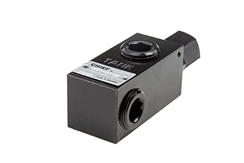 Chief SL Series High Pressure Relief Valve - 1500 PSI Pressure Relief Valve - Adjustable Hydraulic Relief Valve 1000 to 2500 PSI - Hydraulic Flow Control Valve, 16 GPM, 1/2” NPTF Port, 3 lb, 220967