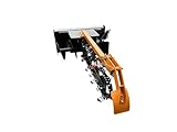 Wolfequip 48" Trencher for Skid Steer Attachment Heavy Duty