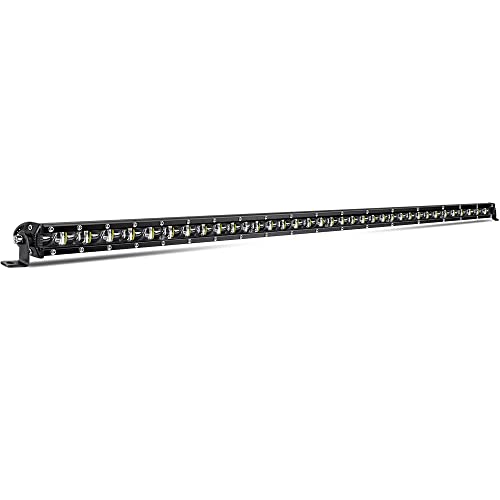 CO LIGHT Led Light Bar Single 38 inch Slim Single Row Lightbar Driving Combo Beam Off Road Work Lights with Mounting Brackets & 6D Reflectors for Truck, Car, Cabin, Boat, ATV, UTV