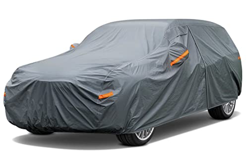 GUNHYI 16 Layers SUV Car Cover Waterproof All Weather Heavy Duty, Universal Fit Toyota RAV4, Honda CRV, Tesla Model Y, Audi Q5, Chevrolet Equinox, Nissan Rogue, Kia Sorento, Mitsubishi Outlander etc.