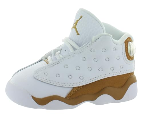 Nike Jordan 13 Infant/Toddler Shoes Size 4, Color: Pure White/Wheat/White
