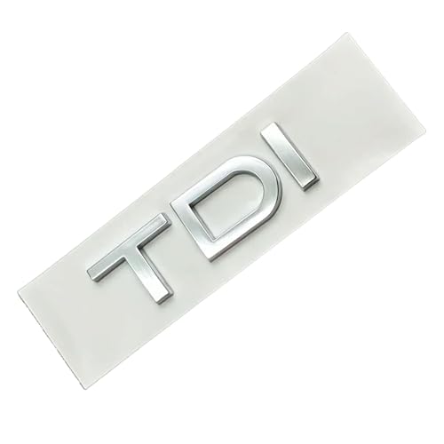 3D ABS Chrome Black Logo Emblem Letters Car Trunk Badge,for TDI