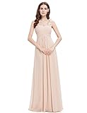 Ever-Pretty Juniors One Shoulder Flower Long Prom Dress 4 US Nude