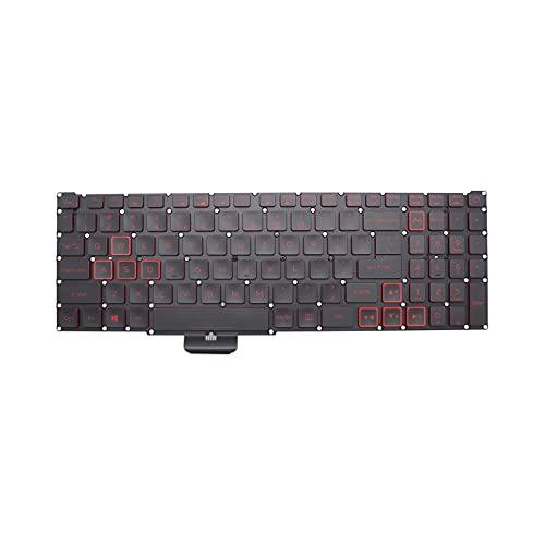 New Replacement Keyboard for Acer Nitro 5 AN515-54 AN515-43 AN517-51 AN715-51 AN515-54-51M5 AN515-54-55YM AN515-54-71FT Laptop Backlit Keyboard Red