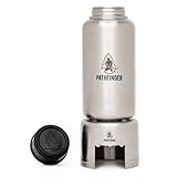 The Pathfinder School Stainless Steel 32oz Water Bottle, Cup with Bat Wing Handles, and Stove Set