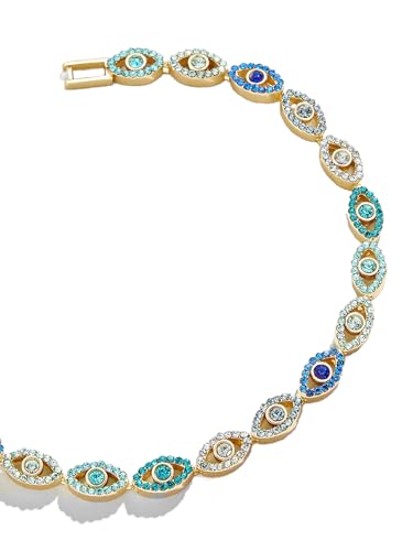 Pearich Evil Eye Bracelets for Women|14K Gold Filled Dainty Bracelets Fashion Christmas Jewelry for Her(A-Evil Eye, 6.75)