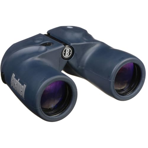 Bushnell Marine 7x50 Binocular, Waterproof/Fogproof Binoculars with Internal Rangefinder and Illuminated Compass