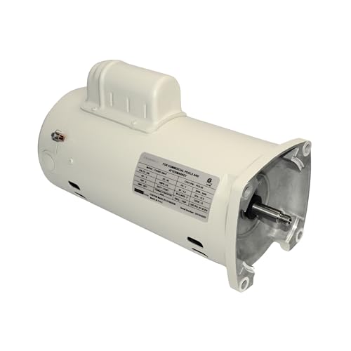 DPM 355012S 1.5 HP Single Speed Pool Pump Motor Compatible with Pentair Pool Pump Whispeflo | Heavy Duty Motor | 230 Volts, 3450 RPM, 60Hz, SF 1.45, 56Y Square Frame Flange