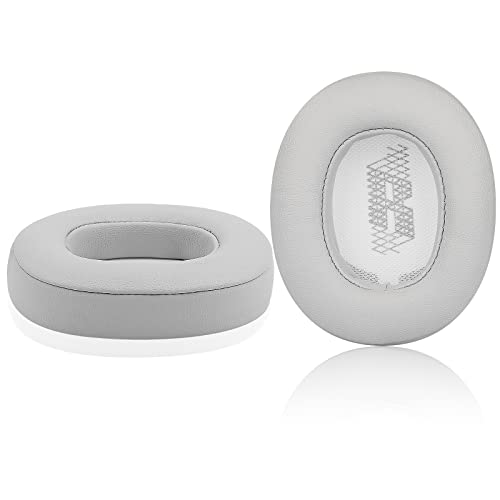 Jarmor Replacement Memory Foam & Protein Leather Ear Cushion Pads Cover for JBL E55 E55BT Quincy Edition Over-Ear Headphones ONLY (Gray)