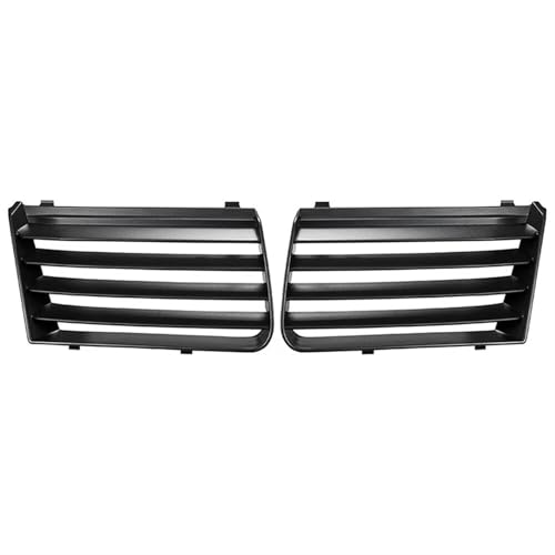 SHHEG [Replacement] Car Front Left Right Upper Bumper Radiator Grille Black Plastic 7M785365301C 7M785365401C Fit for Seat for Alhambra 2001-2010 2009 (Pair Side)