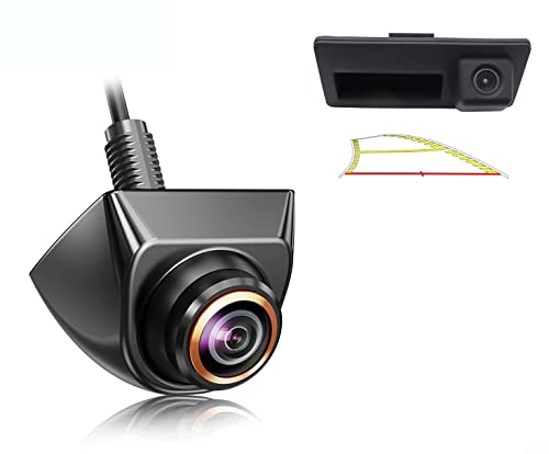 GreenYi Trajectory Backup Camera for VW Audi + AHD 720P Car Rearview Camera