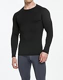 4 Pack Compression Shirts for Men Long Sleeve Athletic Cold Weather Base Layer Undershirt Gear T Shirt for Workout 2XL