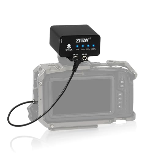 ZITAY 95WH External Camera Battery Compatible with Blackmagic Pocket Cinema Camera BMPCC 4K 4KPro 6K 6KPro NP-F570 4-5 Hours