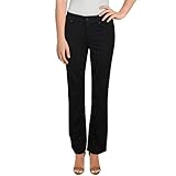 NYDJ womens Marilyn Straight in Black pants, Black, 2 US