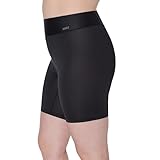 Hanes Moves Anti-Chafe, Microfiber Slip Shorts for Women, 2-Pack, Black/Black