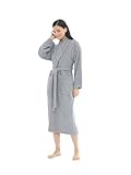 Seritaine Luxurious Womens Robe, 100% Turkish Cotton, Luxury Robe for Women, Terry Cloth Long Spa Bathrobe (XL)