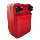 iFJF 6gal Portable Boat Fuel Tank with Hose Connector 24L Replacement for Outboard Marine Motor Plastic Fuel Tank