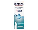 Biotene Moisturizing Dry Mouth Spray, Moisturizing Spray for Dry Mouth and Bad Breath, Gentle Mint - 1.5 fl oz (Pack of 4)