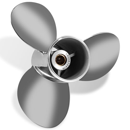 YOUNG PROPS OEM Upgrade Stainless Steel Outboard Propeller for Yamaha Engines 20-30 HP, 10 Tooth, RH (9 7/8 10 1/2Yamaha)