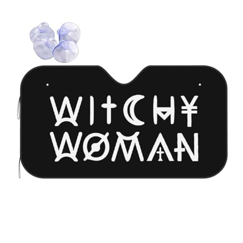 Wicca Paganism Witchcraft Witchy Wicca Paganism Witchcraft Witchy Car Windshield Sun Shade Keeps Out Uv Rays Protects Vehicle Interior Black