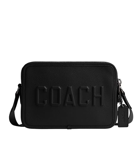 Coach Men's Charter Crossbody 24, Black, One Size