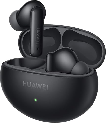 HUAWEI FreeBuds 6i, Intelligent Dynamic ANC 3.0, Punchy Bass, Fast Charging, Longer Listening, Distraction-Free Calling, IP54 Sweat- and Water-resistance, Dual-Device Connection, Black